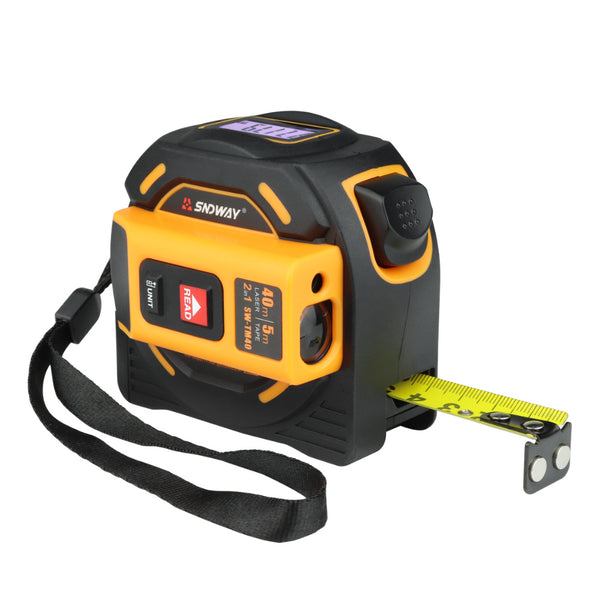 2 In 1 Laser Measure Tape with Digital Display